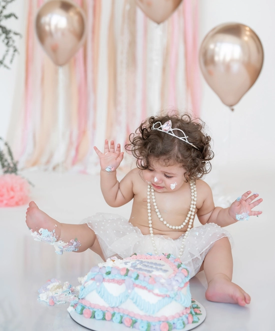 عکاسی کیک اسمش نوزادی