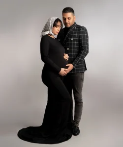 عکس بارداری با همسر