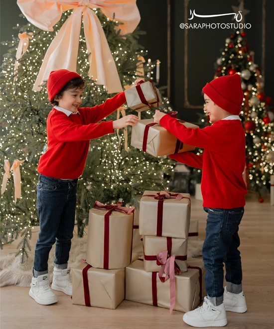 عکاسی پسرانه کریسمس