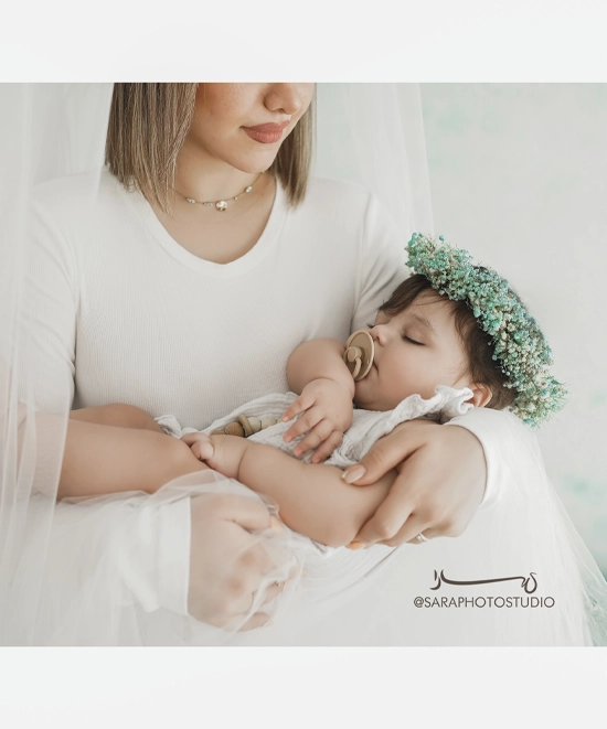 عکاسی کودکانه با مادر