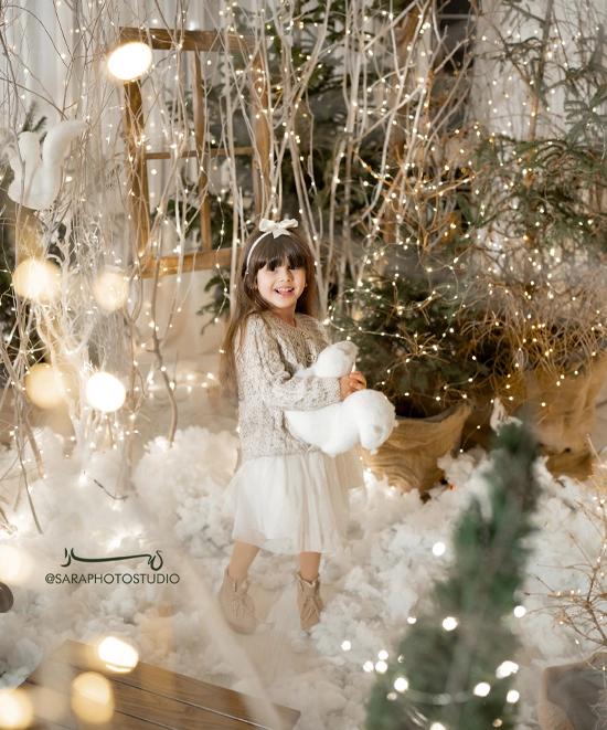 عکاشی دخترانه زمستانی