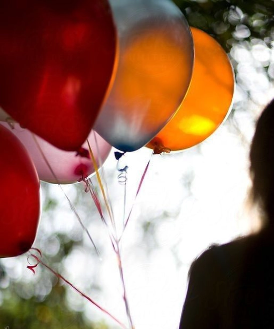عکاسی با بادکنک در فضای مختلف