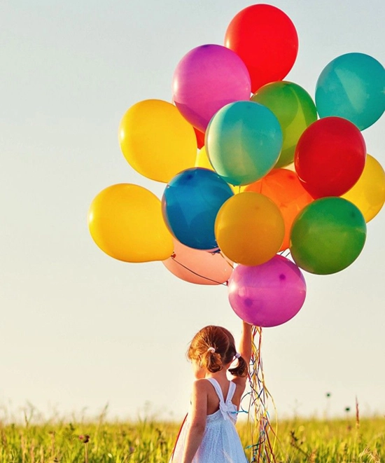 ژست مختلف عکاسی با بادکنک