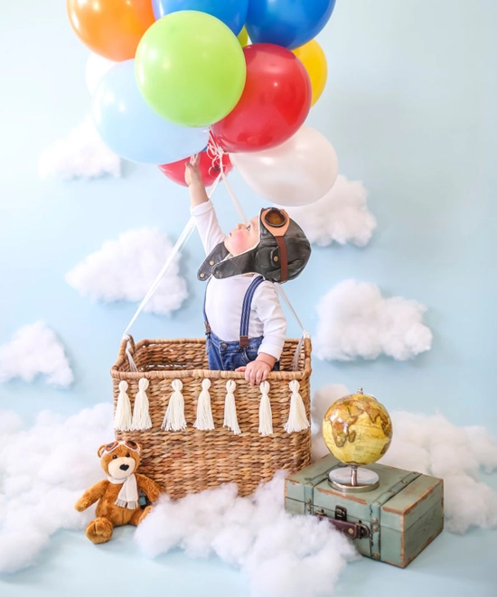 استفاده از بادکنک‌های هلیومی برای عکاسی