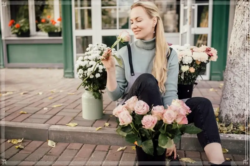 ایده عکاسی با گل