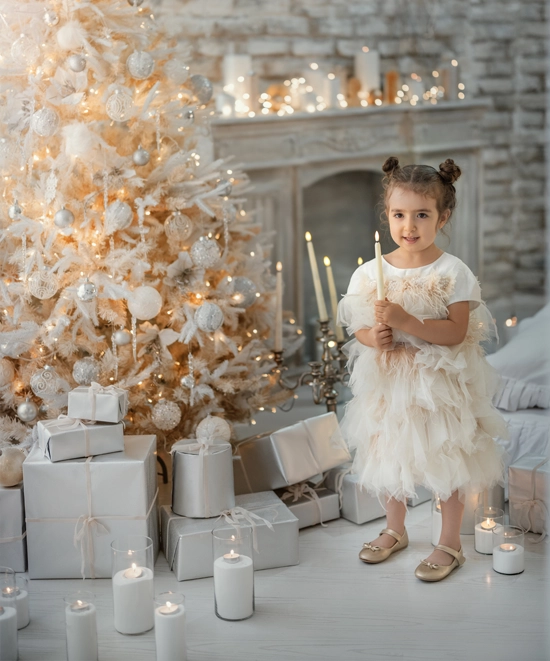 عکاسی کودکانه با تم کریسمس